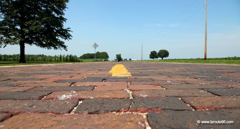 La Route 66 à Auburn, Illinois