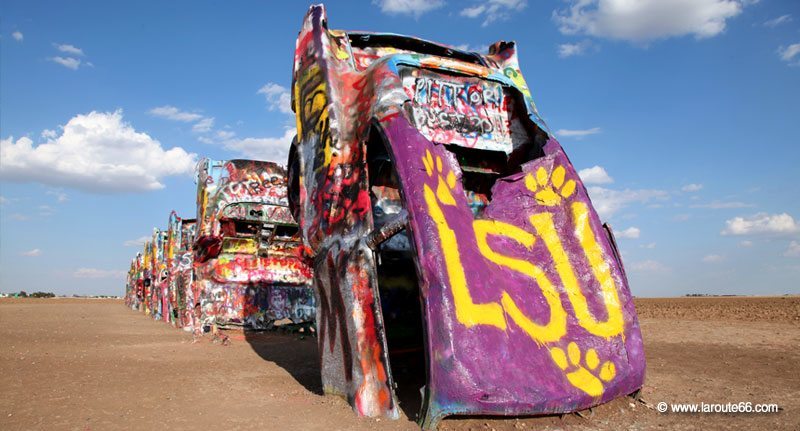 Cadillac Ranch à Amarillo, Texas