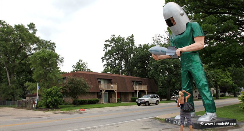 Gemini Giant à Wilmington, Illinois