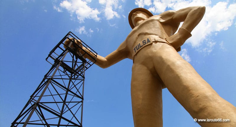 The Golden Driller à Tulsa (Oklahoma)