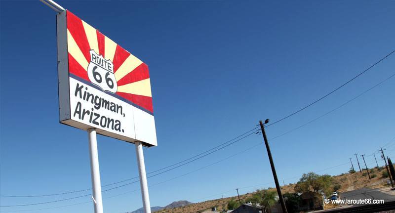 La Route 66 à Kingman, Arizona