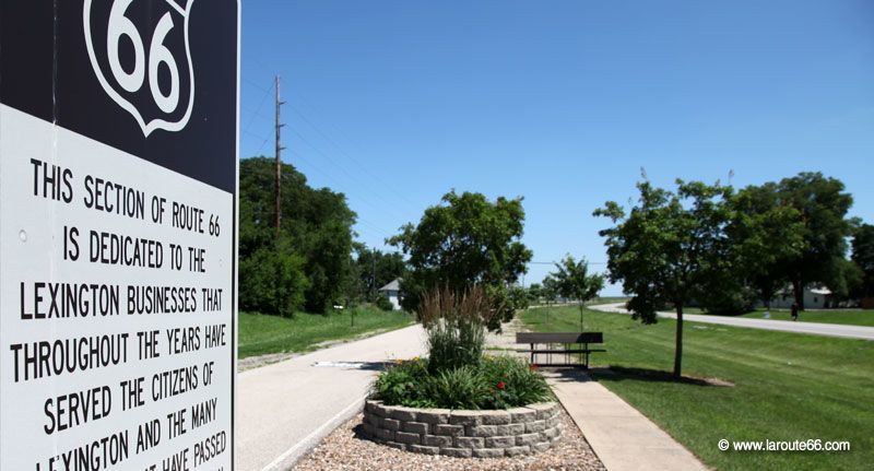 Route 66 Memorial à Lexington, Illinois