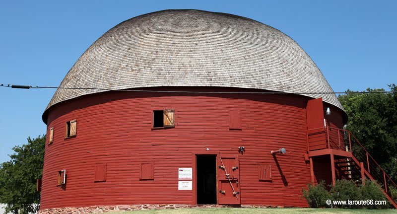 Round Barn à Arcadia, Oklahoma