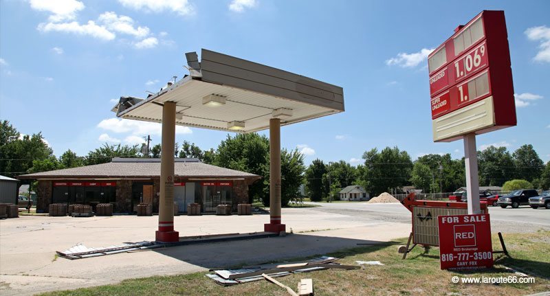 Station abandonnée à Baxter Springs, Kansas